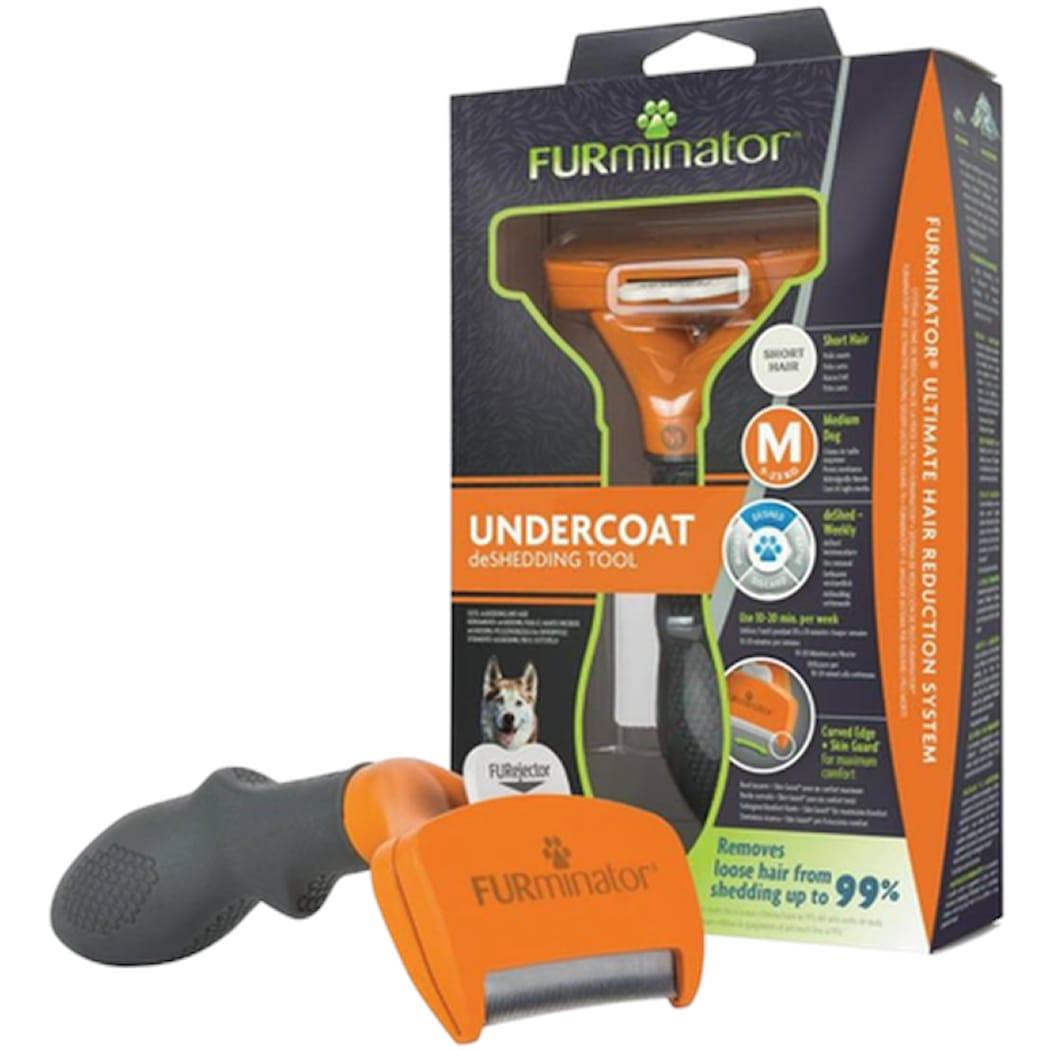 FURminator deShedding Langhår L — spesialbørste for langhårede hunder med underull
